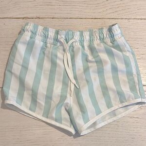 Minnow swim  White and Blue Striped  bathing suit